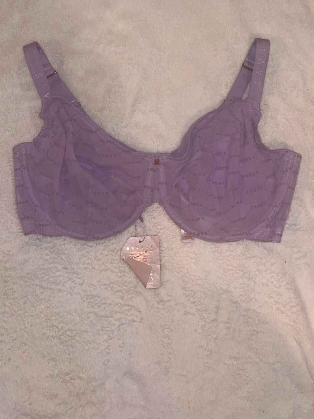 Savage X Fenty Lavender Lace Underwire Bra